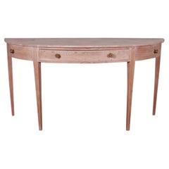English Demi Lune Console Table