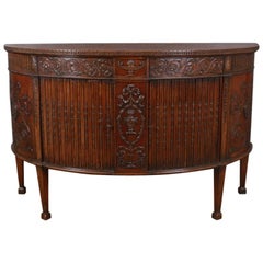 English Demi Lune Credenza