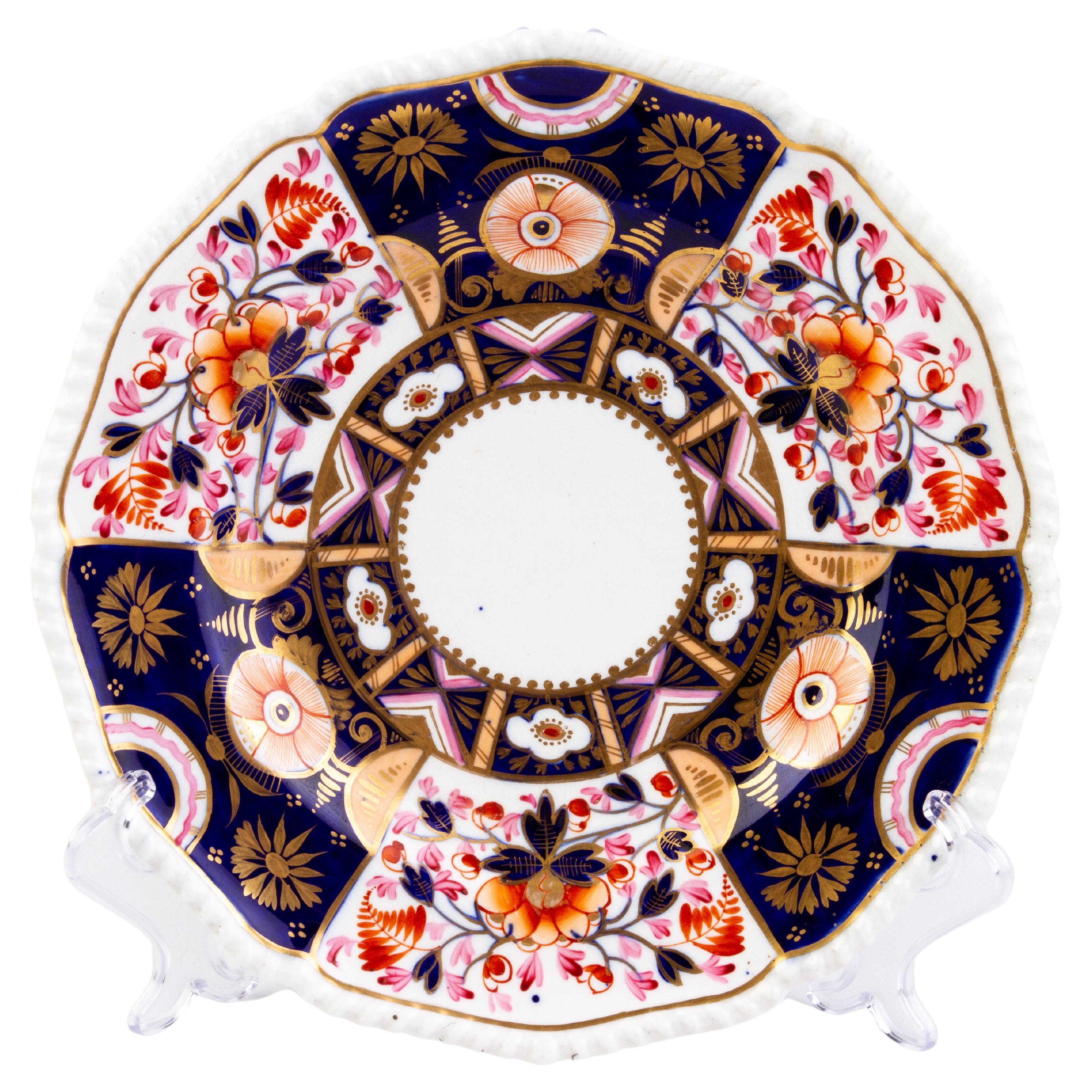 English Derby Imari Fine Porcelain Plate Late 18th Century  For Sale