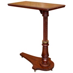 Antique English Desk Adjustable Writing Table 19th Century Portable Architects Mahogany