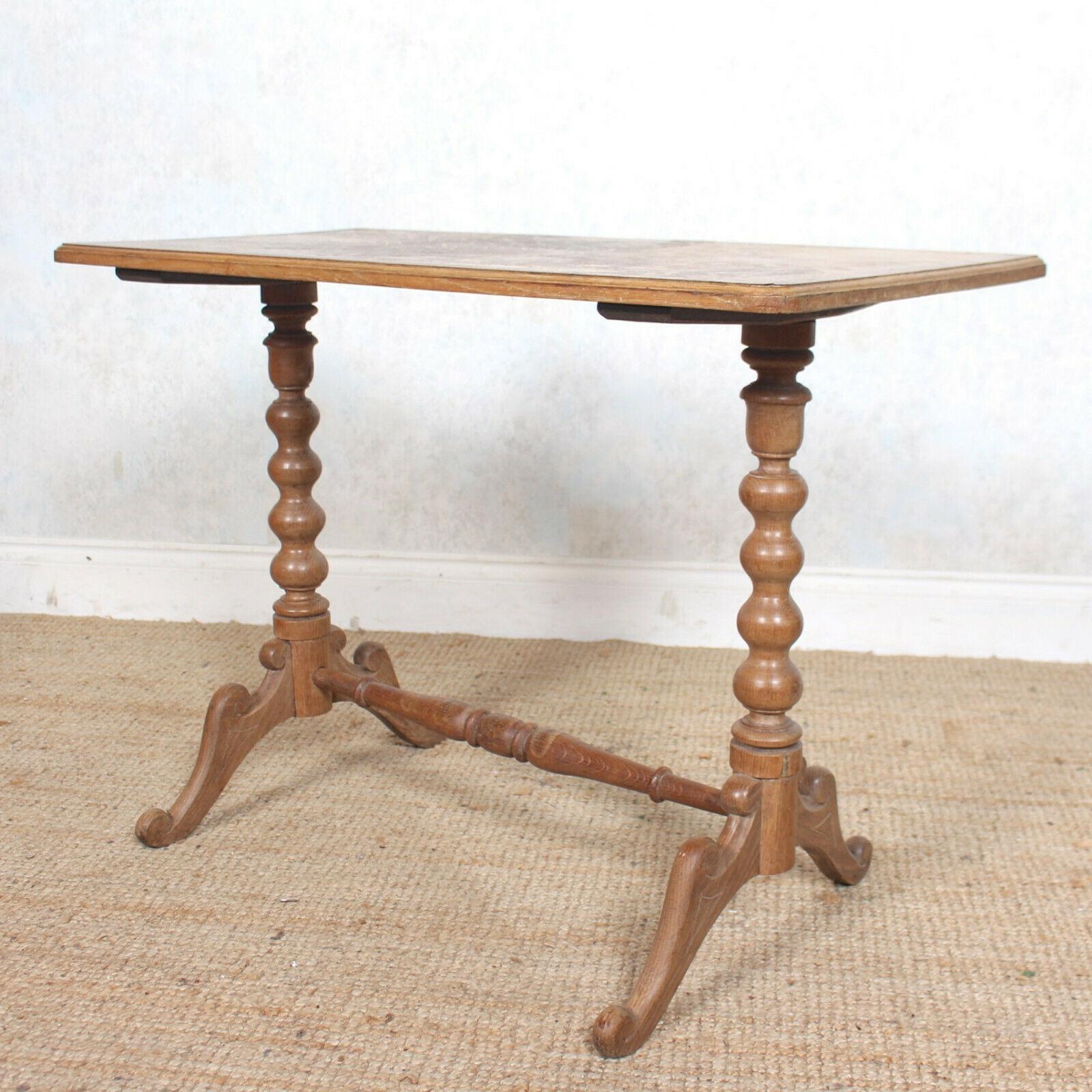 English Desk Writing Table Light Oak 19th Century Card Console Table In Good Condition For Sale In Newcastle upon Tyne, GB