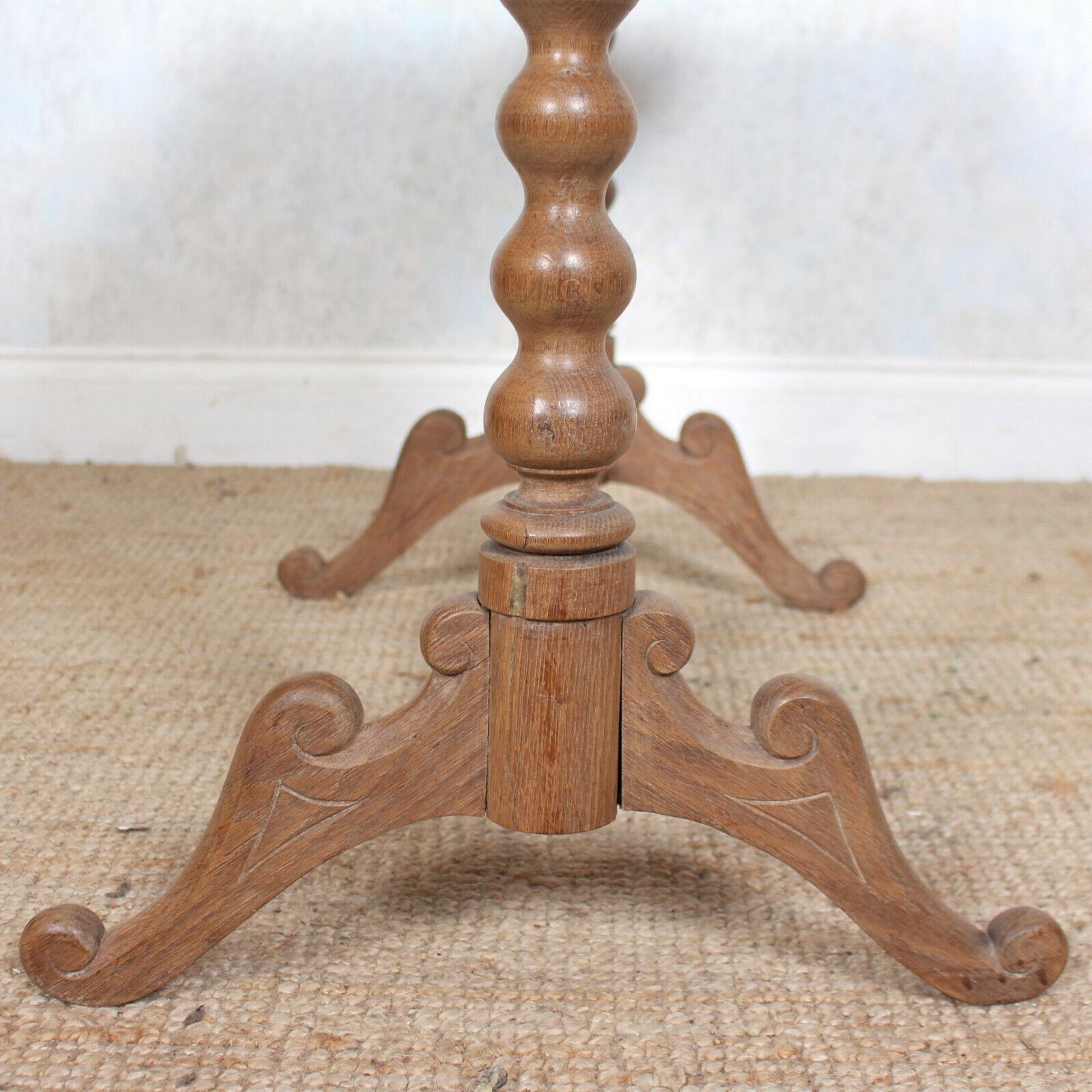 English Desk Writing Table Light Oak 19th Century Card Console Table For Sale 2