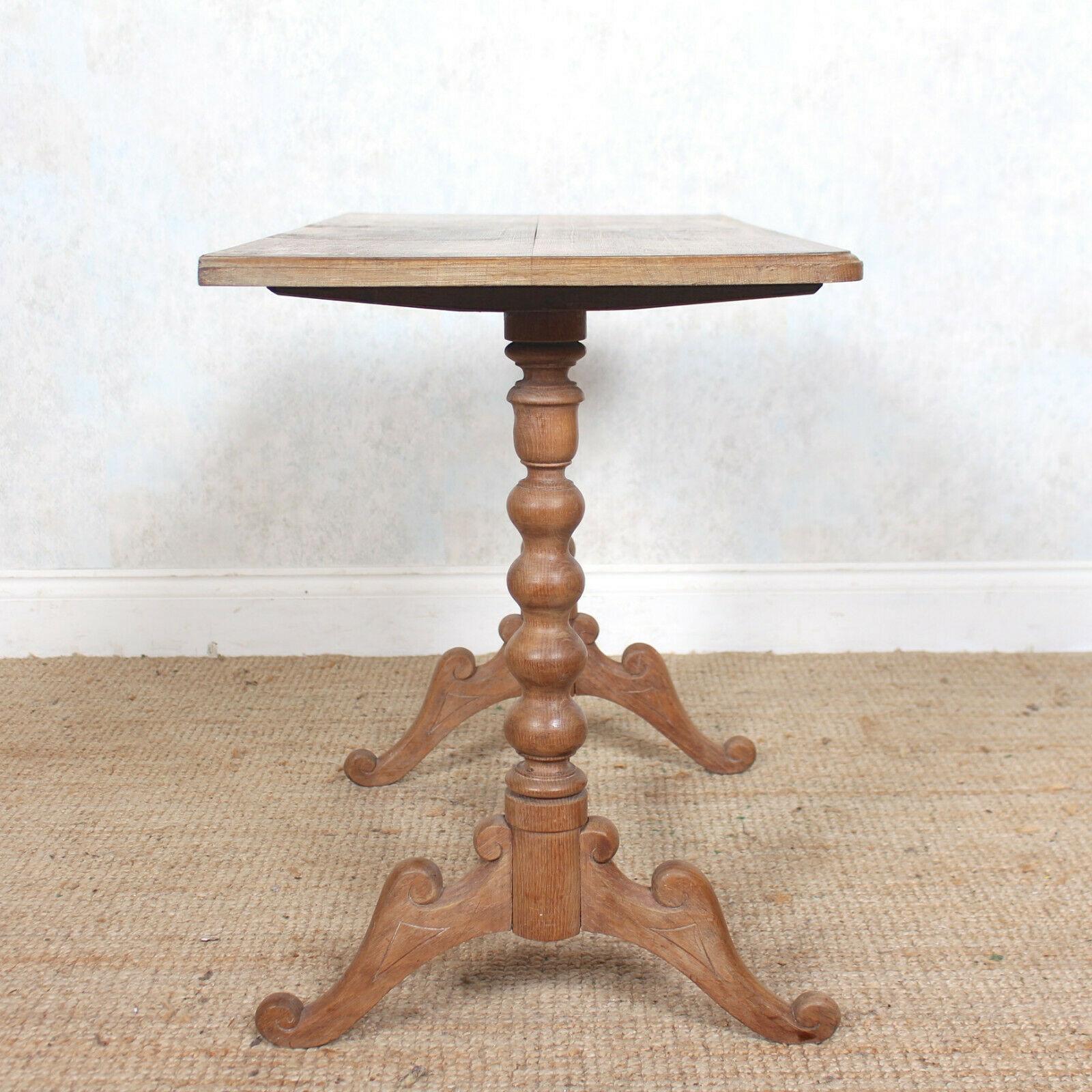 English Desk Writing Table Light Oak 19th Century Card Console Table For Sale 6