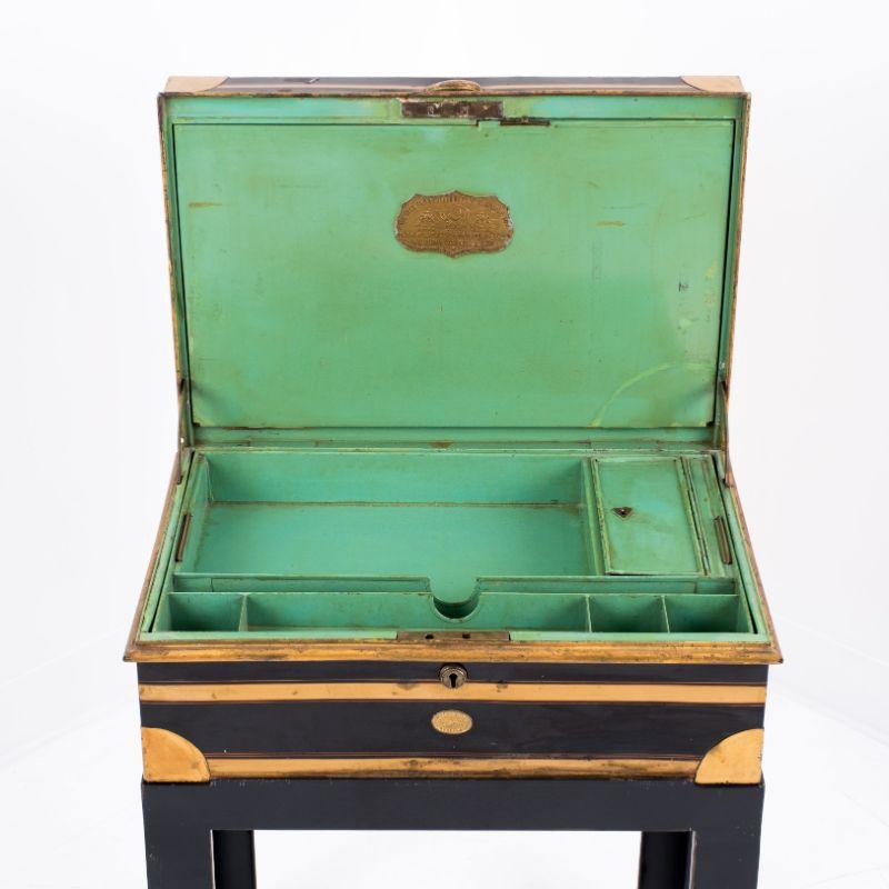 Indian English Diamond Jubilee Patent Dispatch Box by Allibhoy Vallijee & Sons, 1897 For Sale