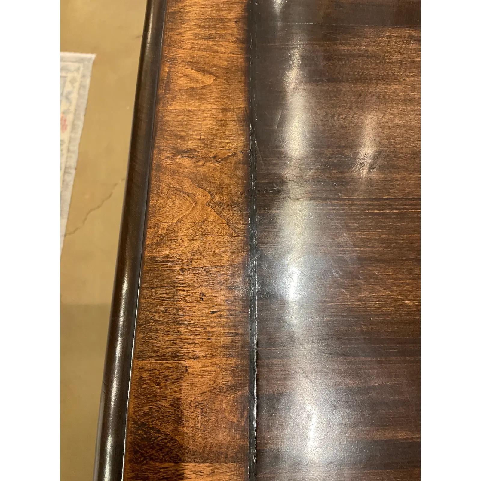 Hardwood English Dining Table For Sale