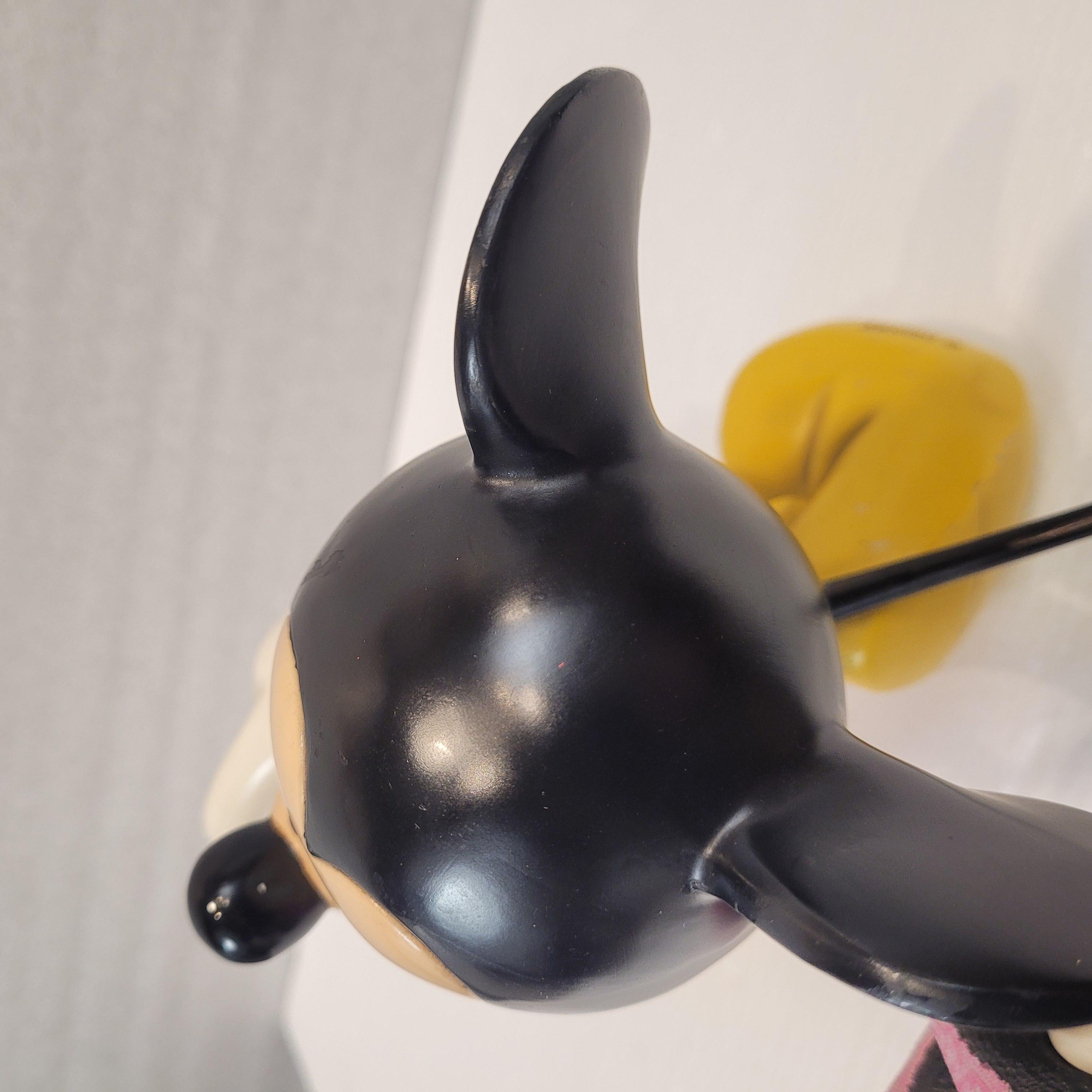 English Disney  Sculpture “Mickey Mouse on the Run”Resin  Epoxy Vintage Disney 10