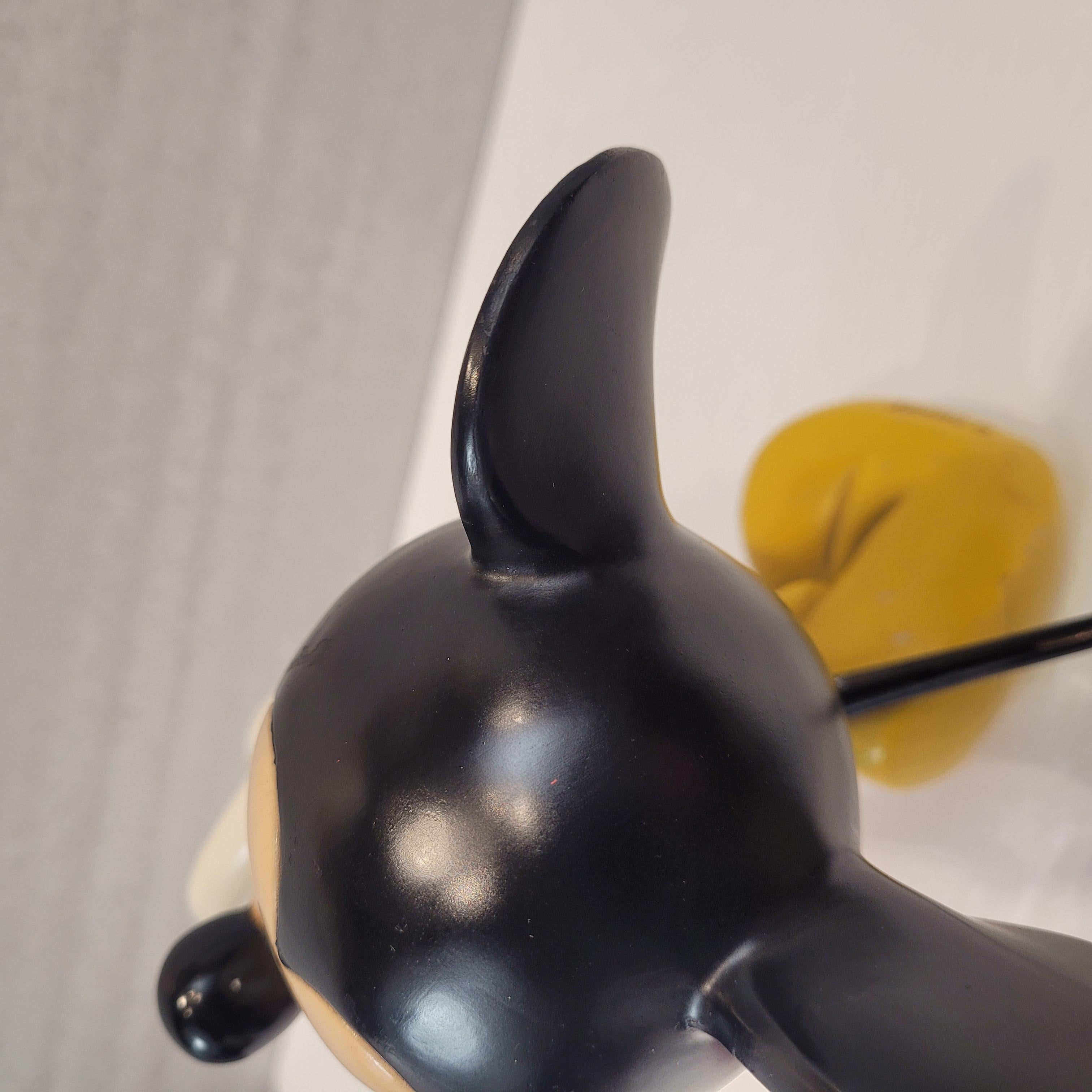 English Disney  Sculpture “Mickey Mouse on the Run”Resin  Epoxy Vintage Disney 11