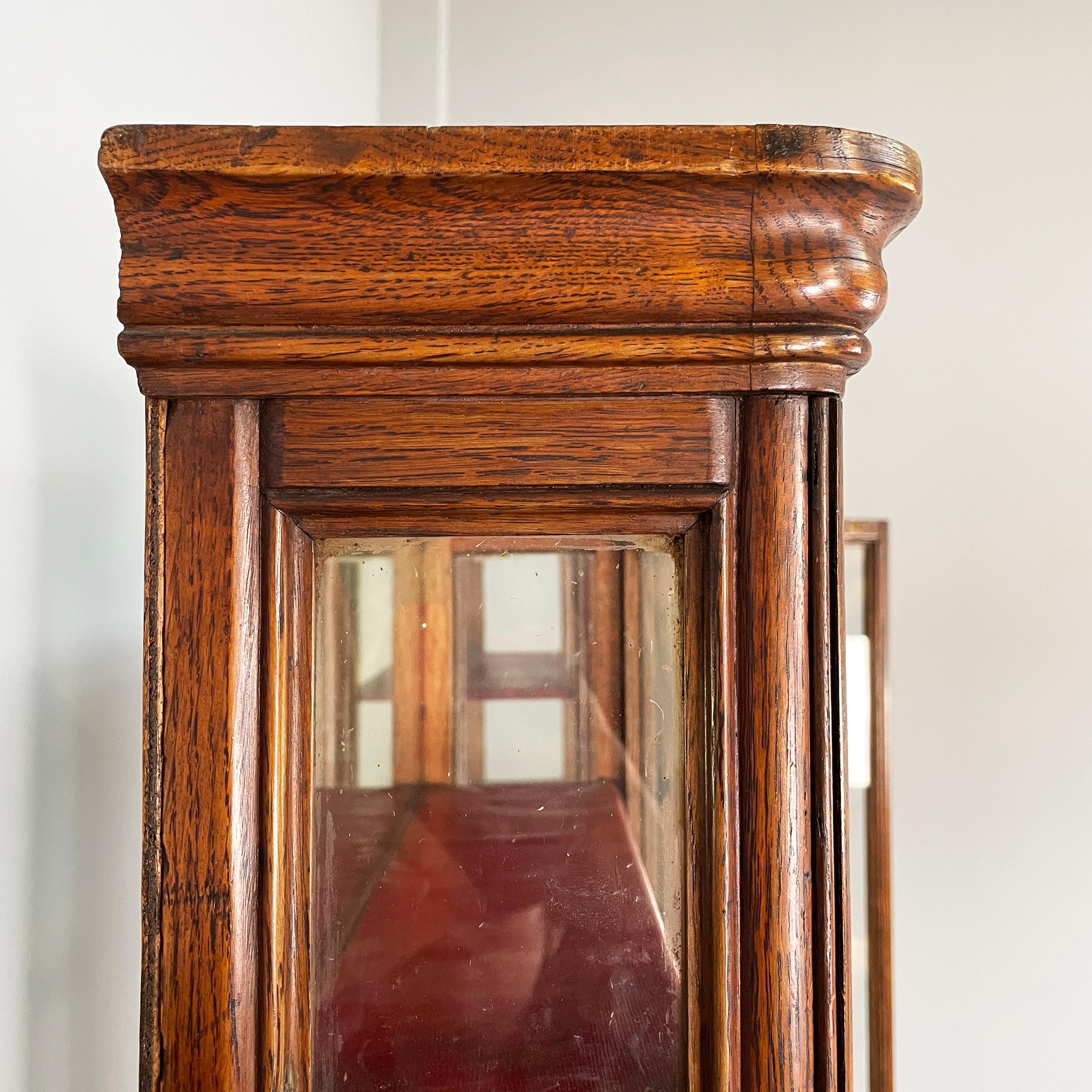 Englische Vitrinenkästen aus Holz und Glas, Mitte der 1800er Jahre im Angebot 6