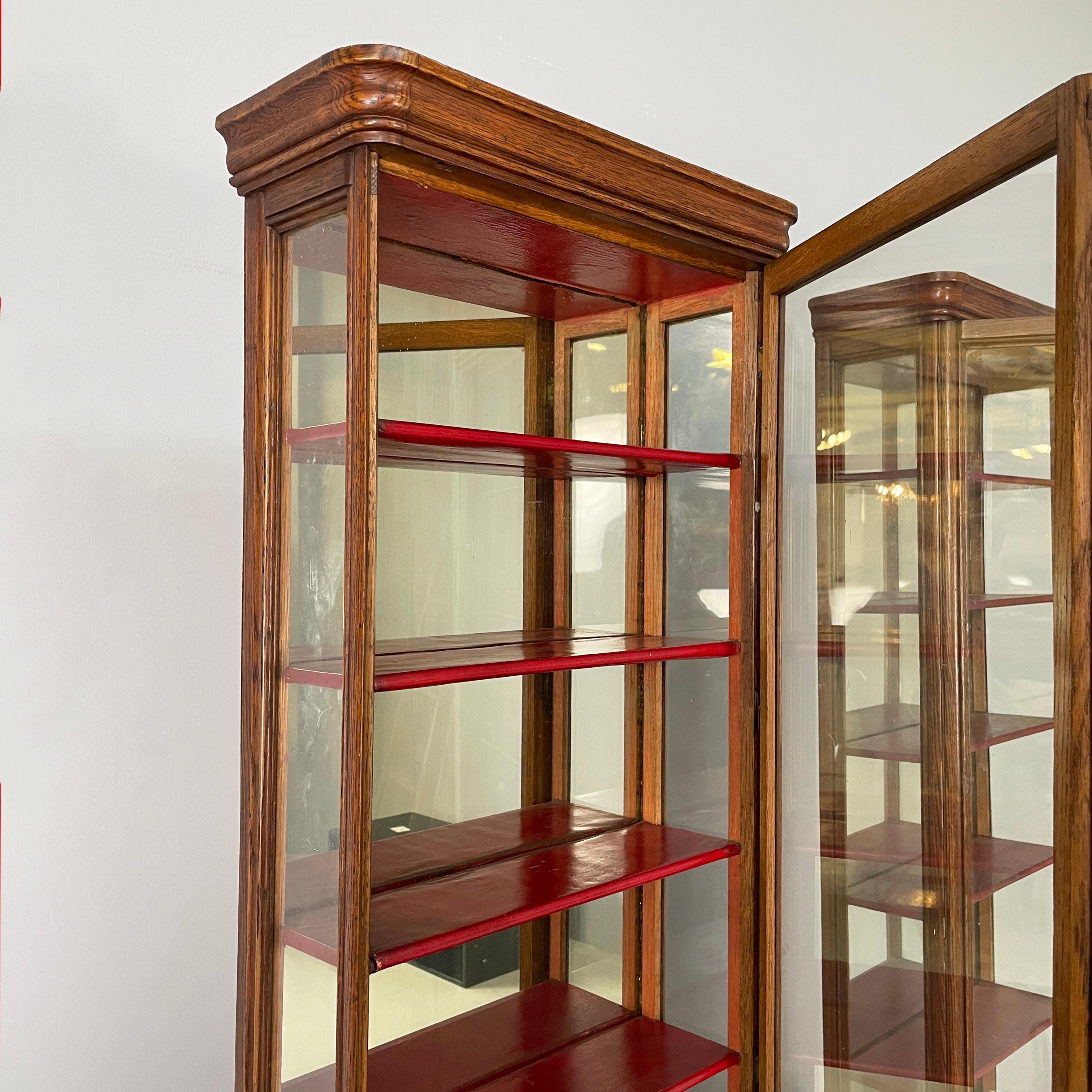 Englische Vitrinenkästen aus Holz und Glas, Mitte der 1800er Jahre im Angebot 2