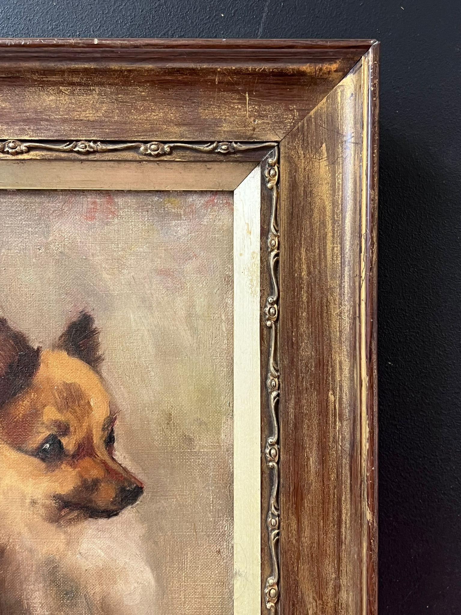 Retrato de un perro Pomerania
Artista inglés, finales del siglo XIX
óleo sobre lienzo, enmarcado
Enmarcado: 14,5 x 12,5 pulgadas
Lienzo: 10 x 8 pulgadas
Procedencia: Colección privada, Surrey, Inglaterra
Estado: buen estado 

Para más información,
