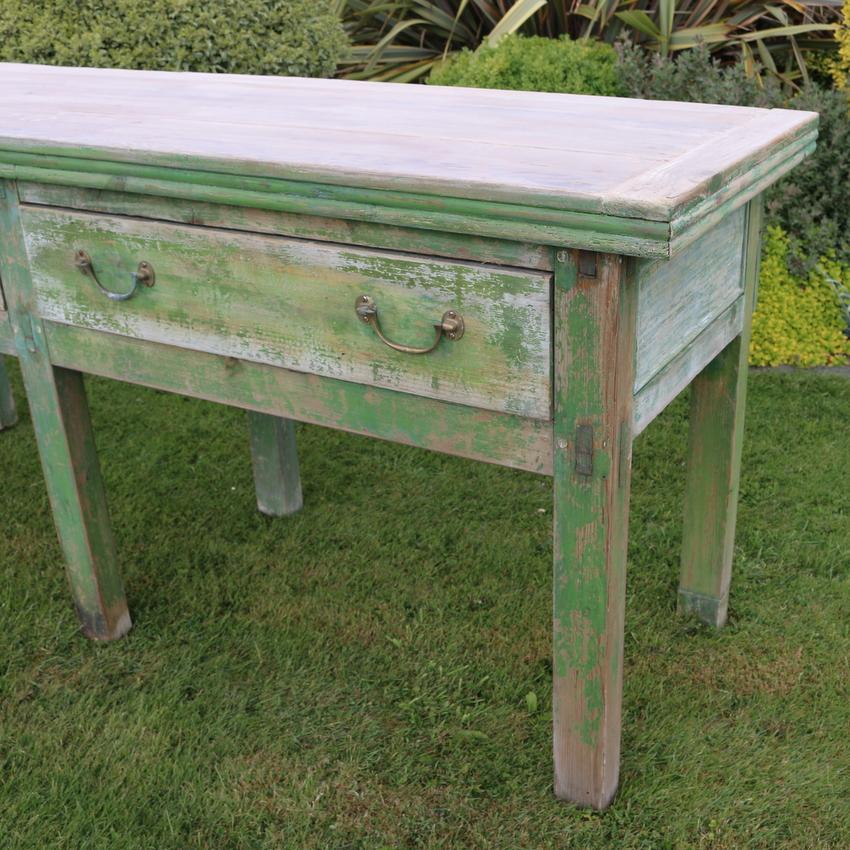 Monumental 19th century original painted English dresser base, 1840.



Dimensions
152 inches (386 cms) wide
24.5 inches (62 cms) deep
34 inches (86 cms) high.

