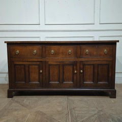 19th Century English Oak Dresser Base