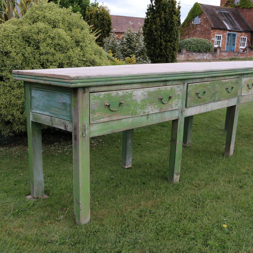 Victorian English Dresser Base For Sale