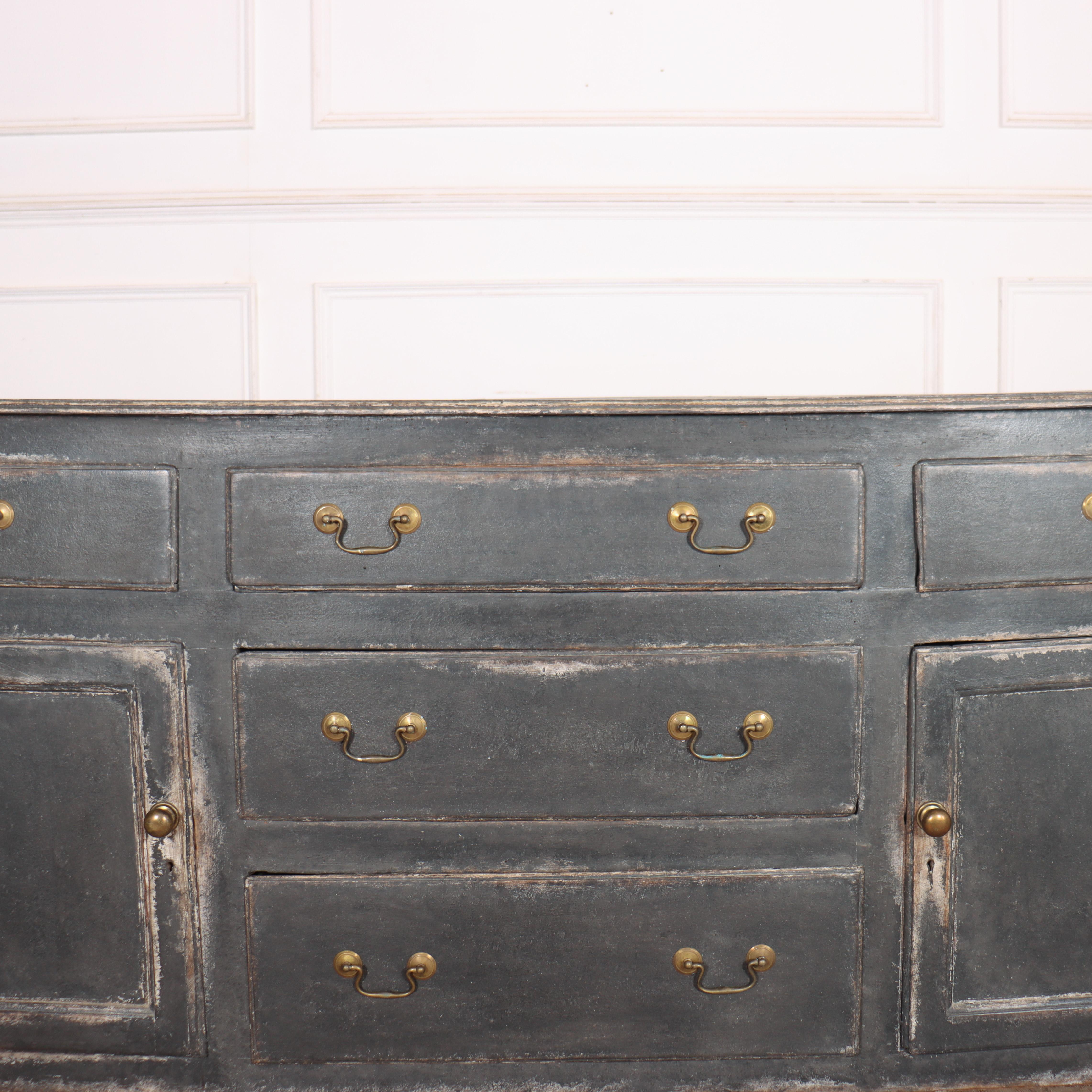 Painted English Dresser Base For Sale