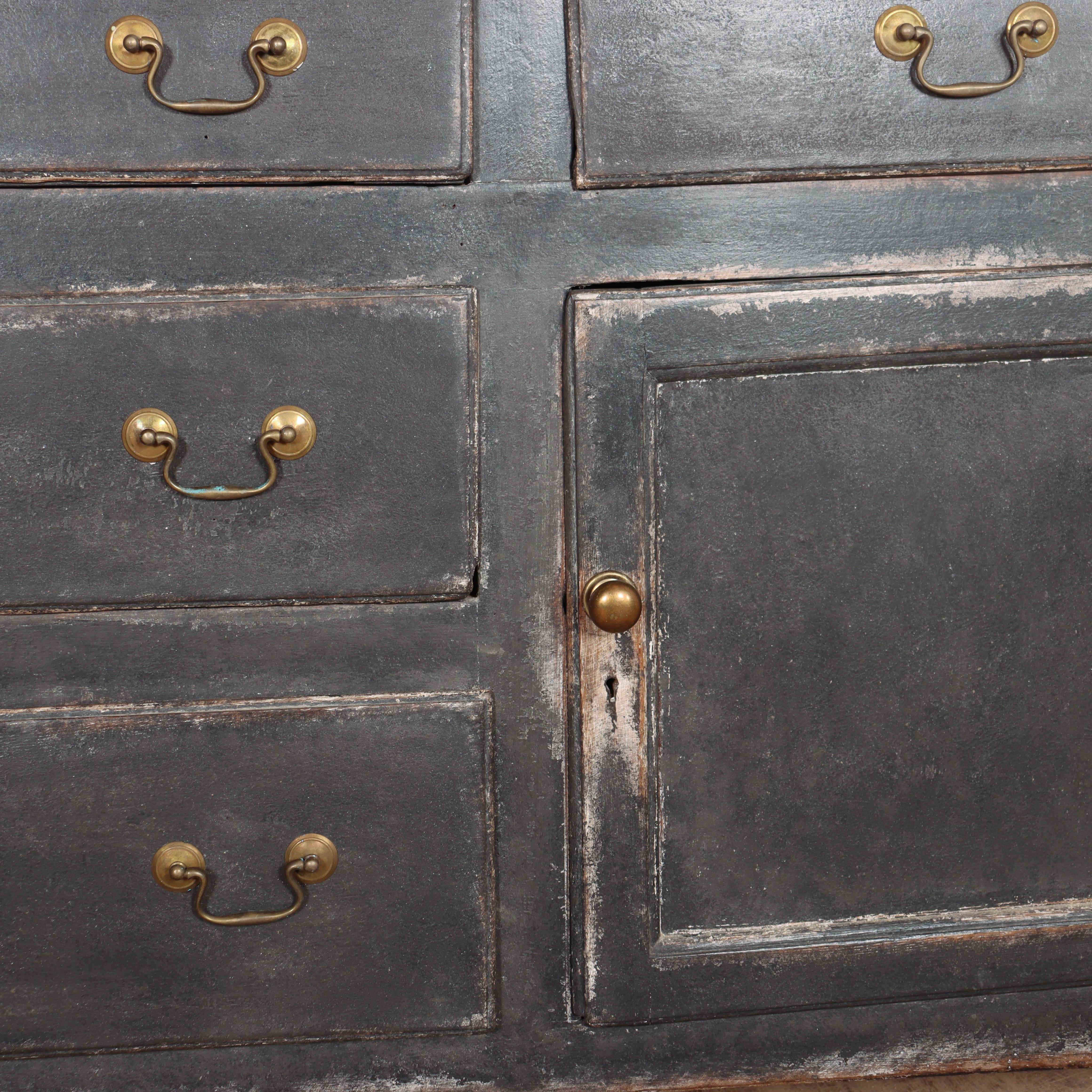 Oak English Dresser Base For Sale
