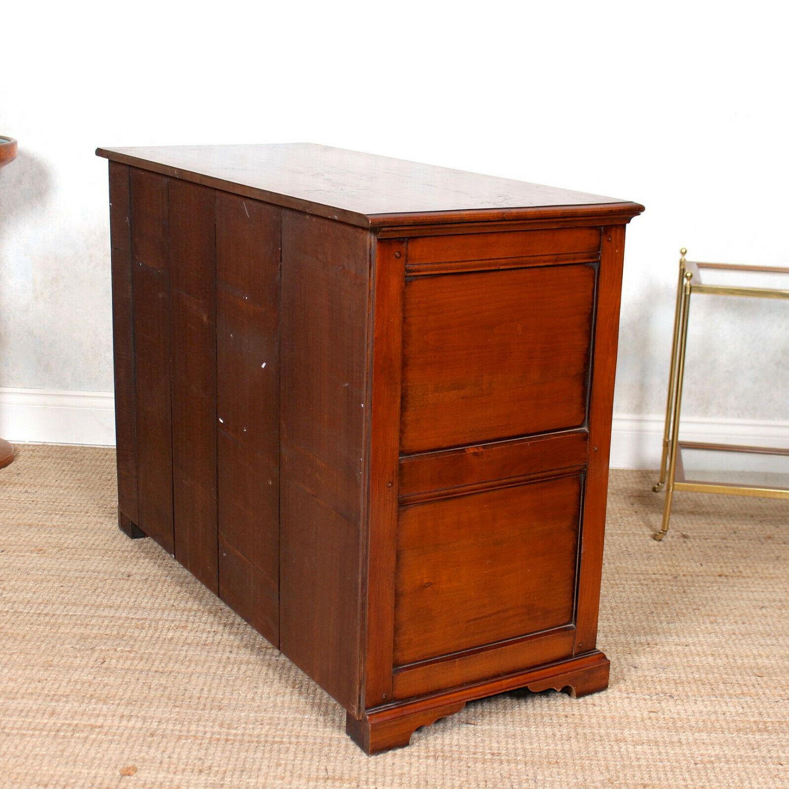 English Dresser Base Sideboard Cabinet Mahogany Arts & Crafts For Sale 8