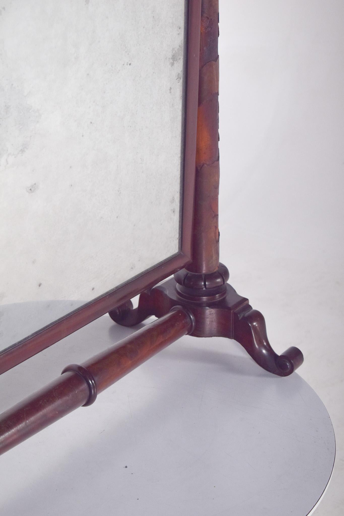 XIX secolo Specchio da toeletta inglese con torniture in vendita