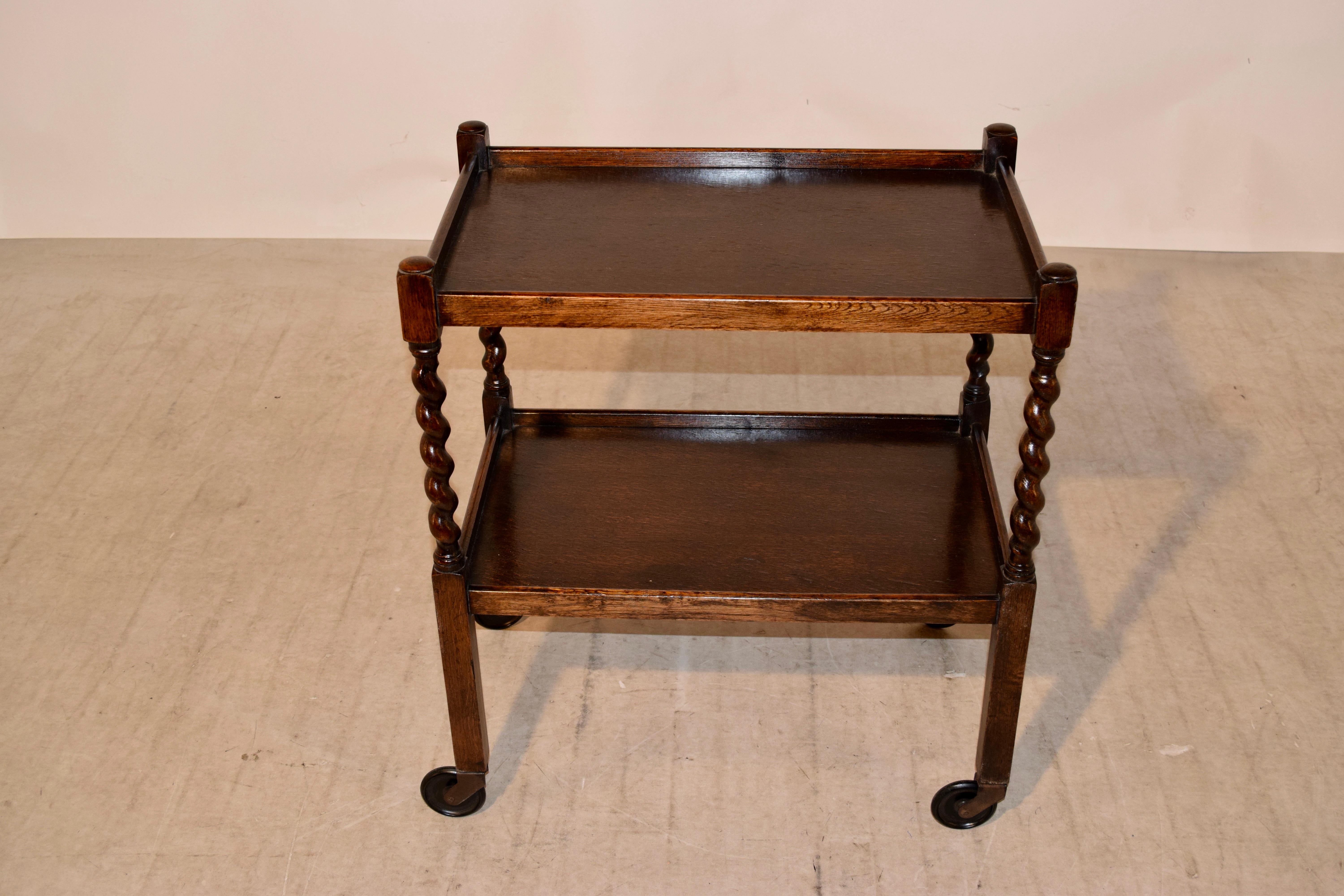Early 20th Century English Drinks Cart, circa 1900