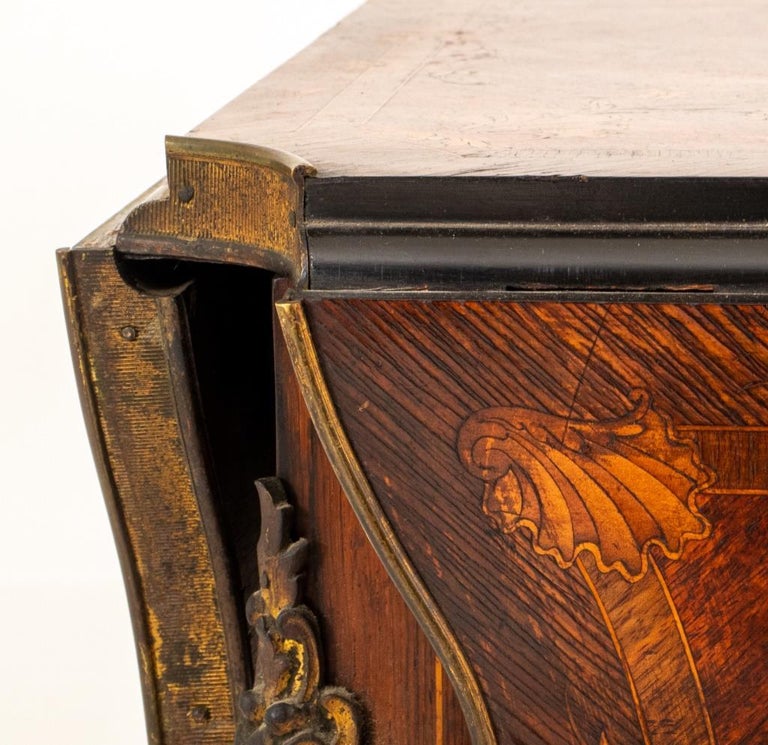 English Drop Leaf Inlaid Wooden Games Table For Sale at 1stDibs