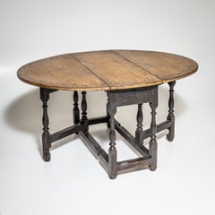 English Drop-Leaf Table, Mid-19th Century