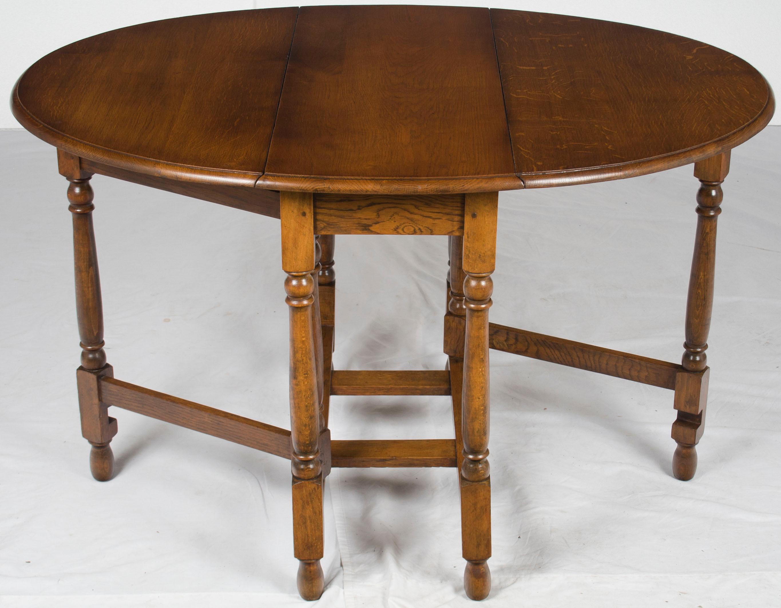 antique gate leg drop leaf table
