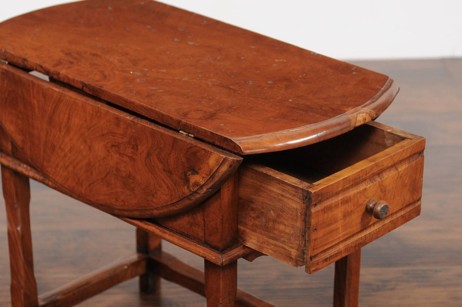 small drop leaf side table antique