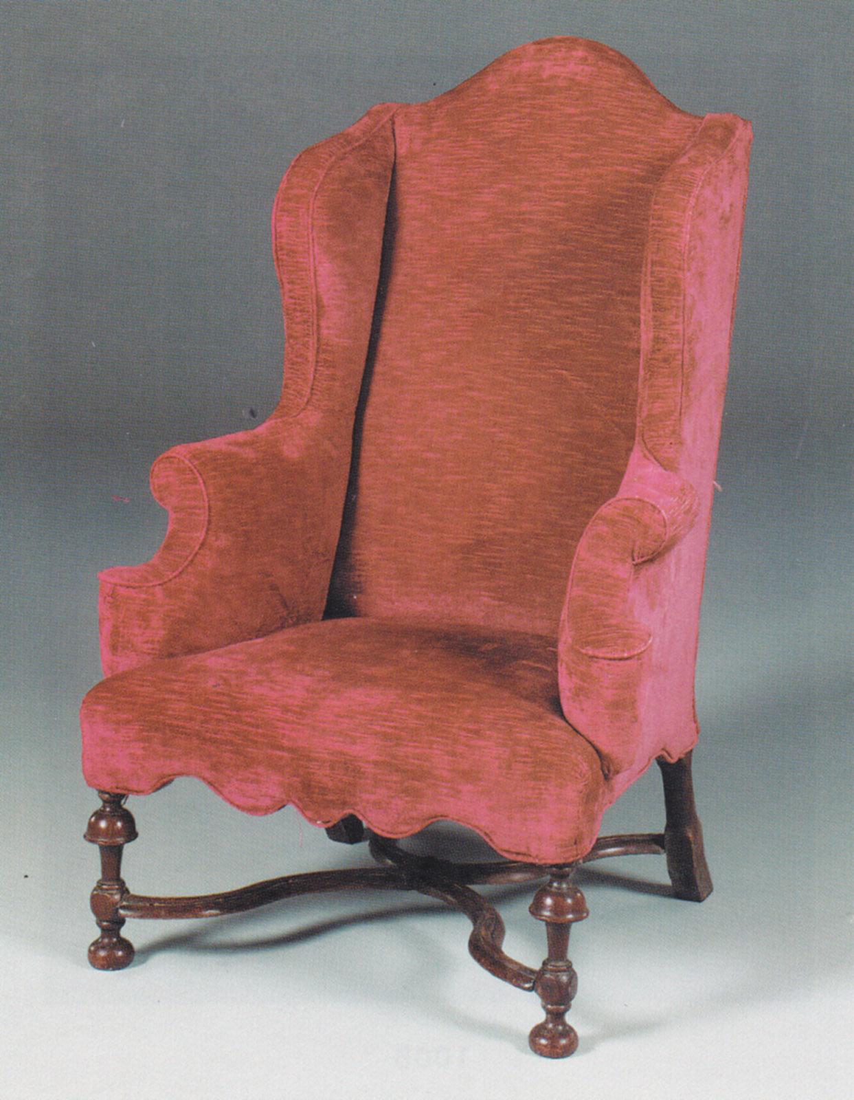 Englischer William & Mary Ohrensessel mit Flügeln aus dem frühen 18. Jahrhundert (18. Jahrhundert und früher) im Angebot