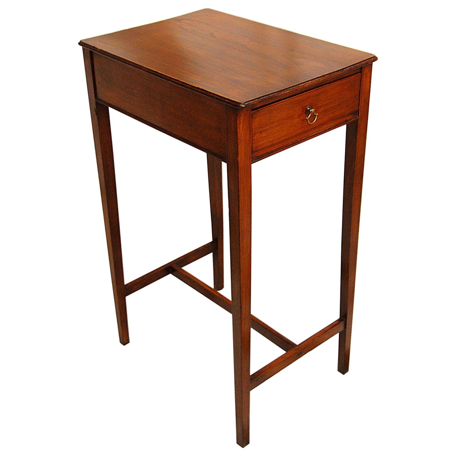 English Early 19th Century Cedar One-Drawer Side Table