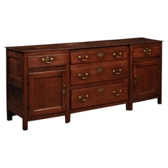 Antique English Early 19th Century Dresser Base Cabinet