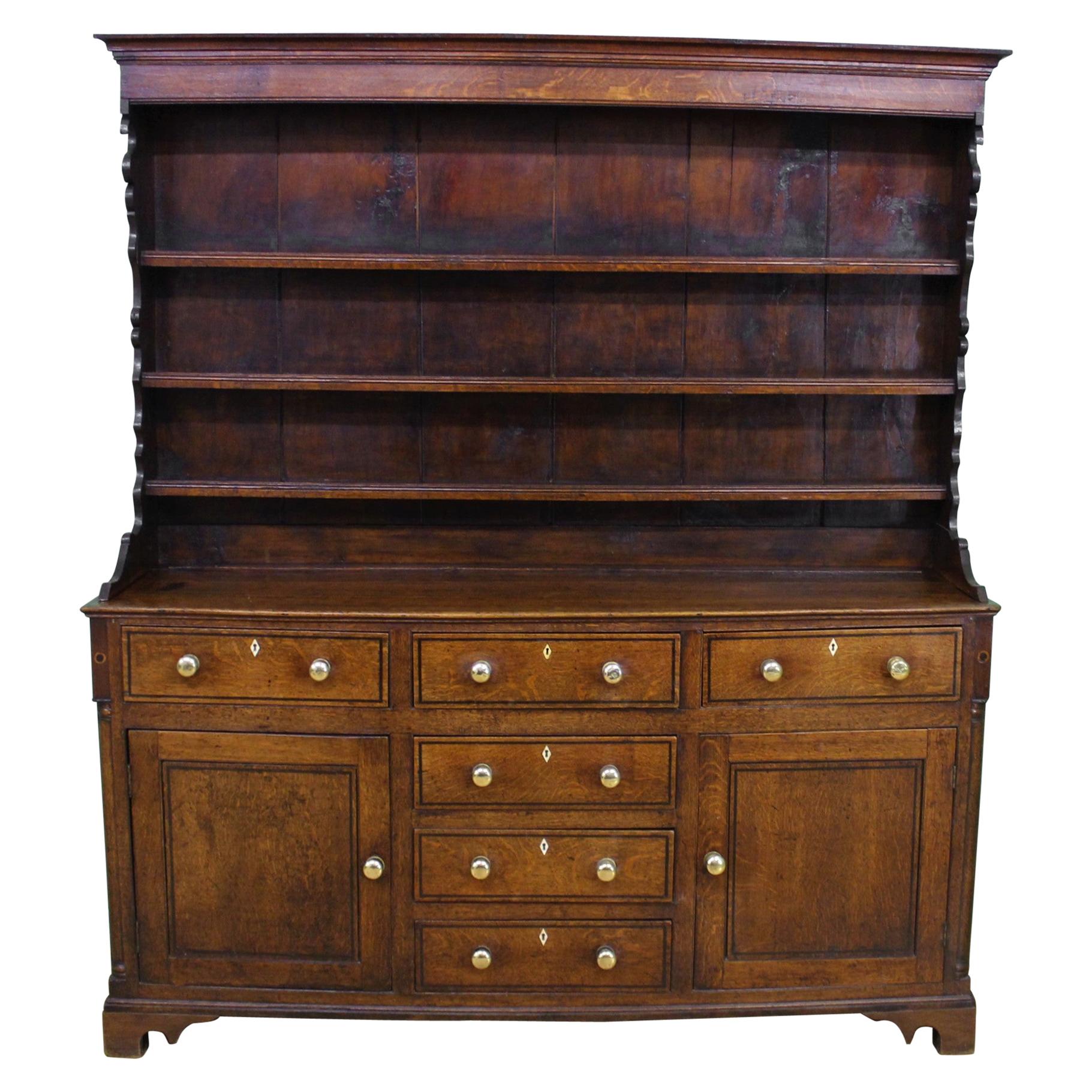 English Early 19th Century Georgian Oak Dresser For Sale