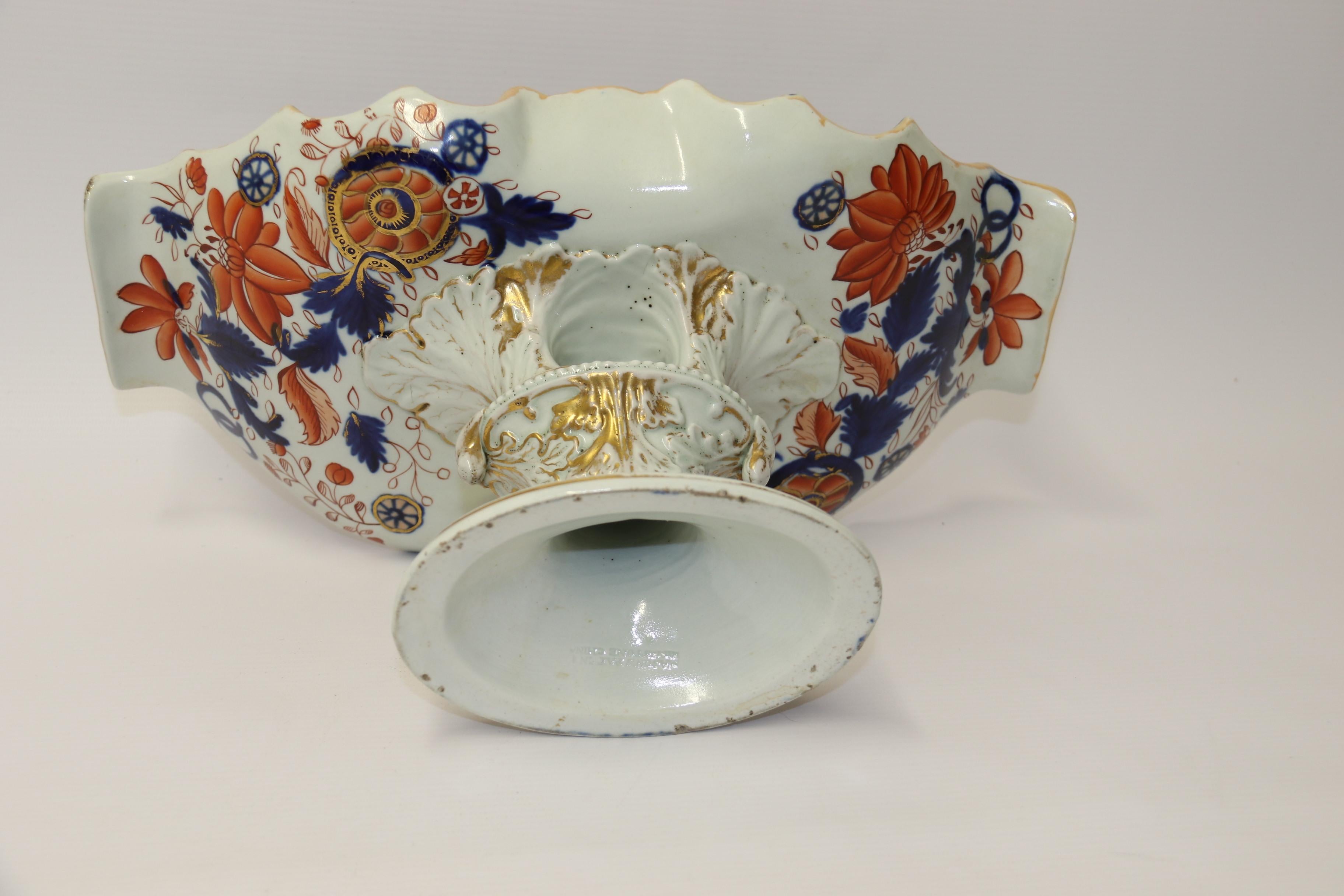 English Early 19th Century Hand Painted Masons Ironstone Dessert Service For Sale 2