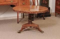 English Early 19th Century Mahogany Regency Center Table/ Breakfast Table