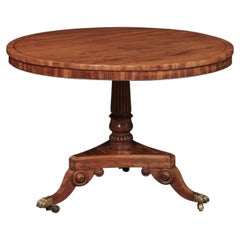 English Early 19th Century Mahogany Regency Center Table/ Breakfast Table