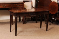 English Early 19th Century Manogany Serpentine Server