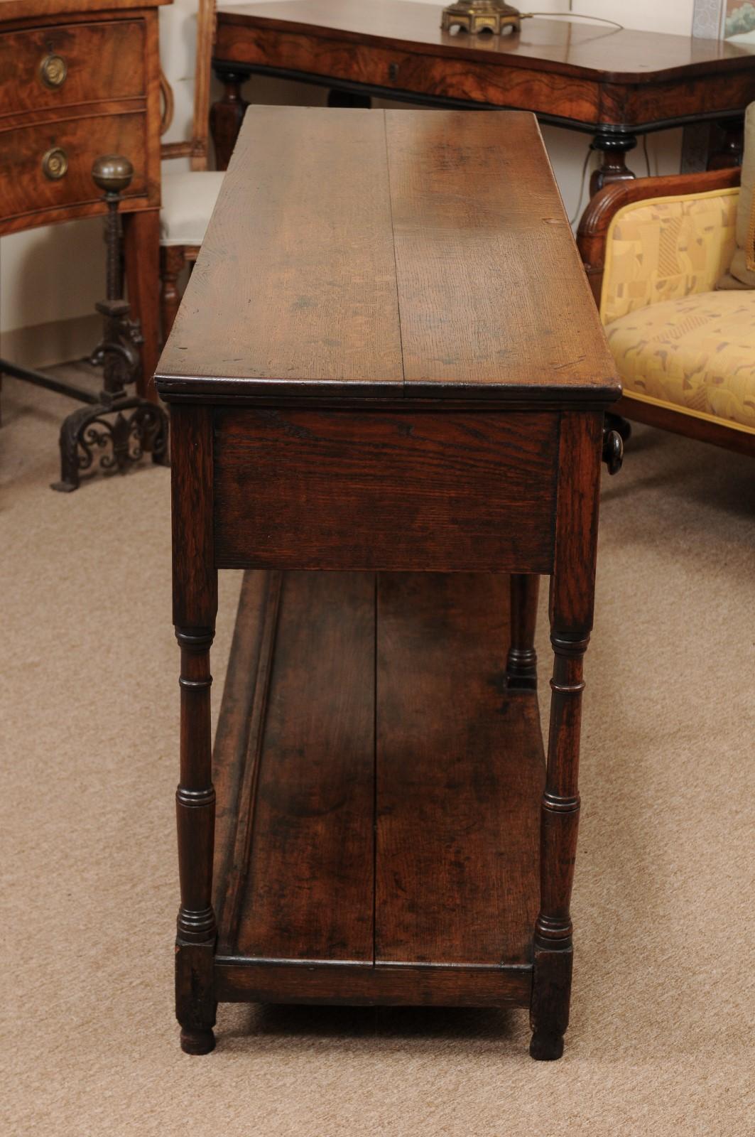 English Early 19th Century Oak Dresser Base 7