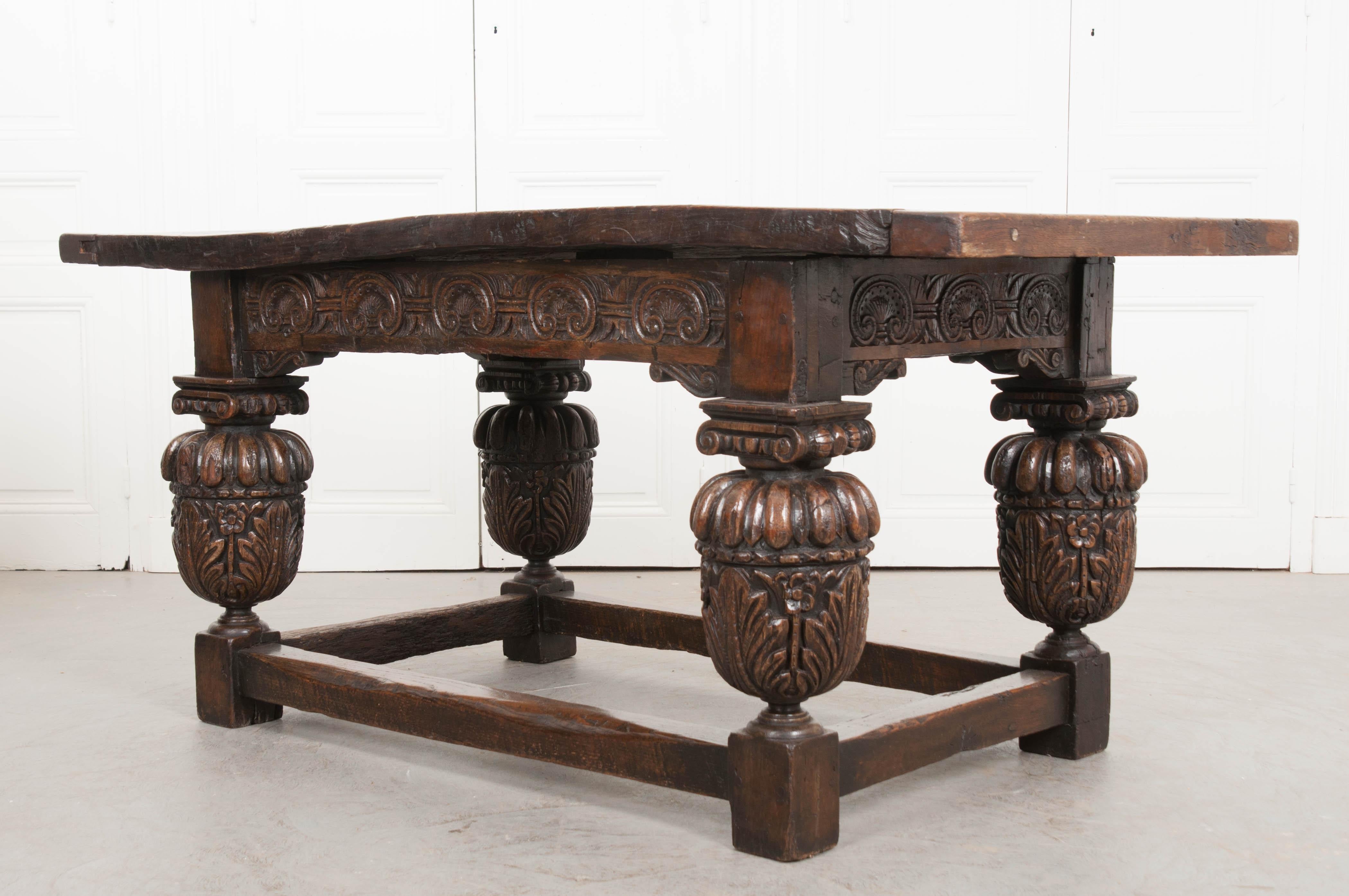 Spanish Early 19th Century Oak Refectory Table For Sale 10