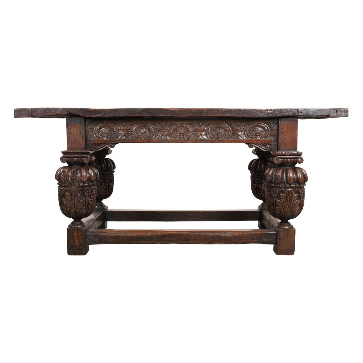 Spanish Early 19th Century Oak Refectory Table