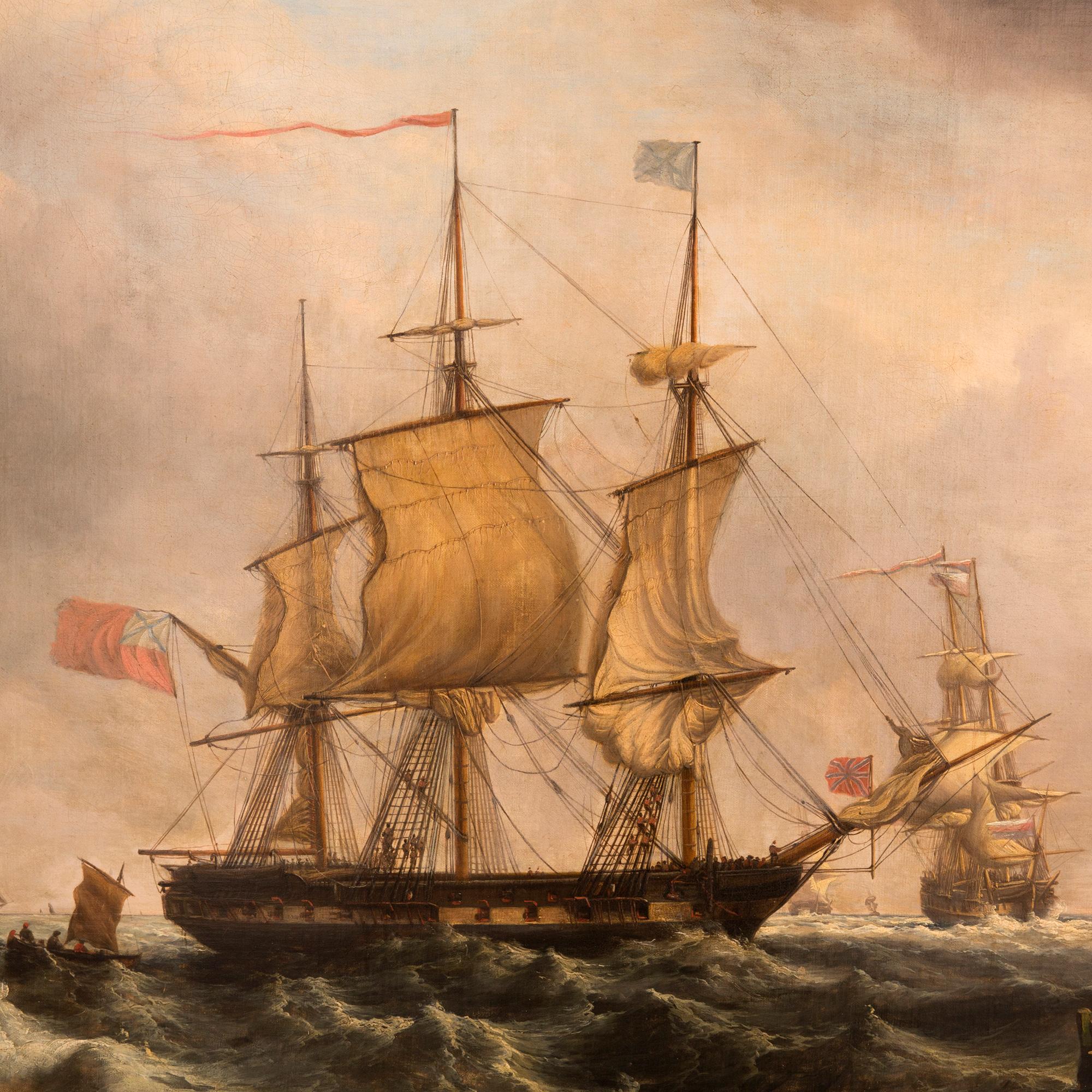 painting depicting maritime scenes