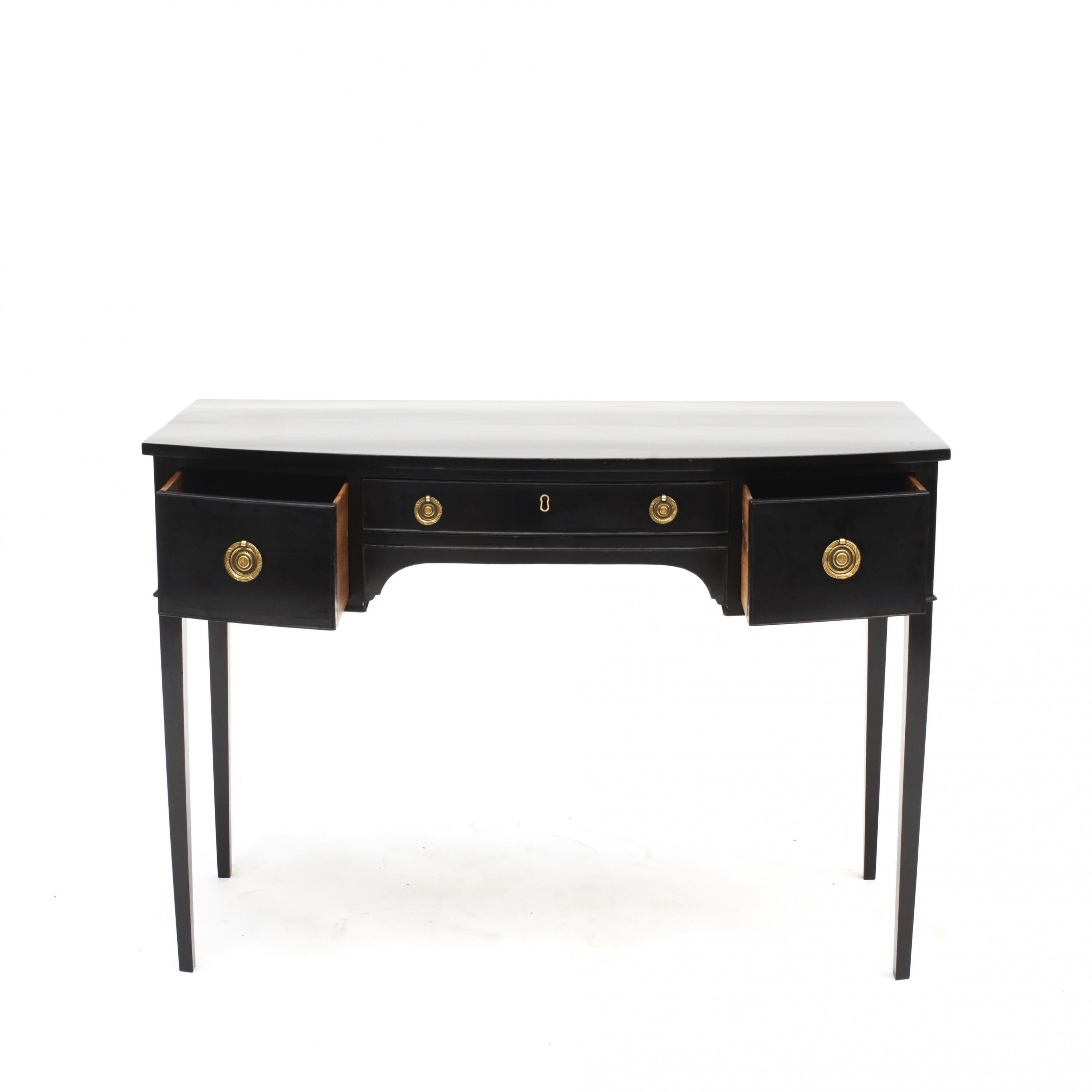 Polished English Early 19th Century Regency Console Table