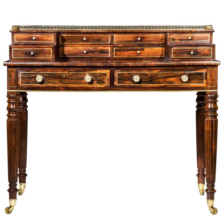 Antique Writing Desk Or Early 19th Century Regency Period For Sale