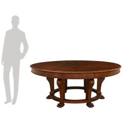 English early 19th century Regency st. Mahogany center/dining table