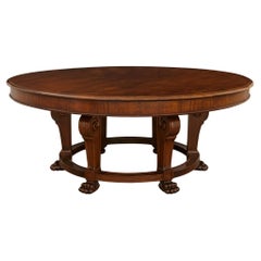 English early 19th century Regency st. Mahogany center/dining table