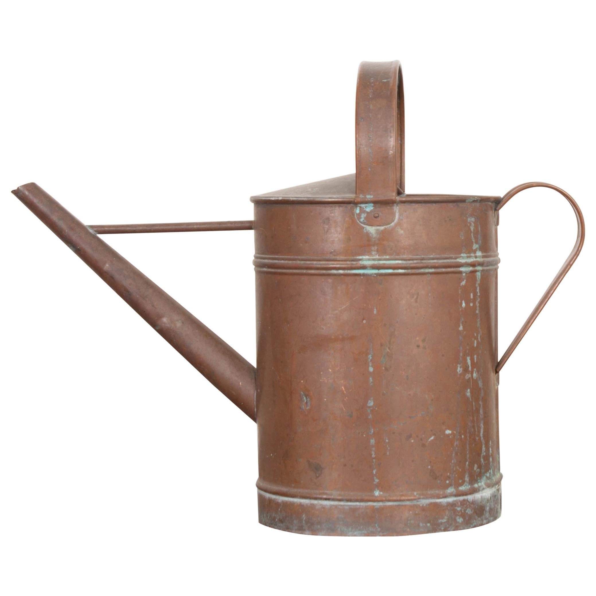 English Early 20th Century Copper Watering Can