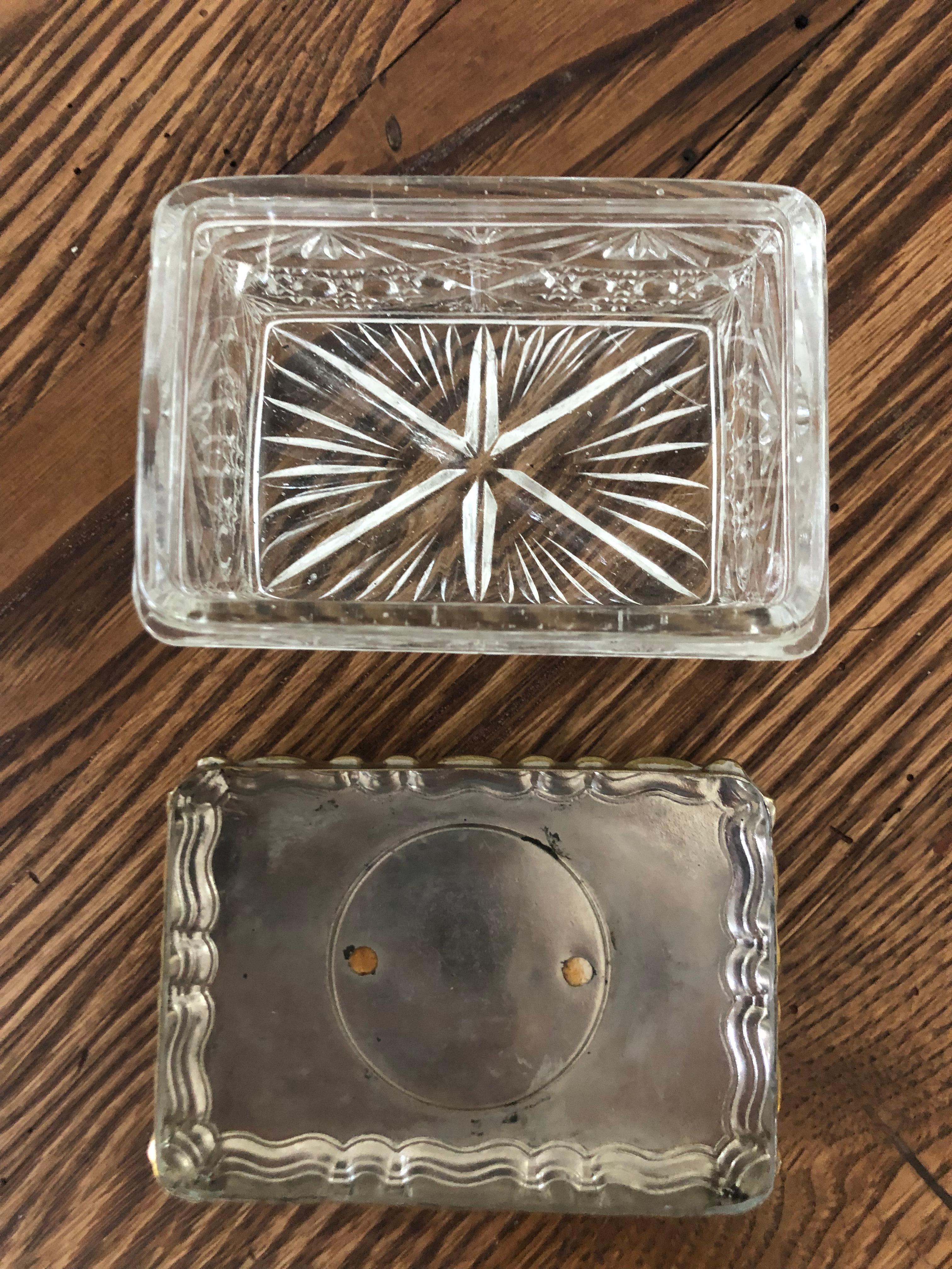 Boîte en laiton avec couvercle en cristal représentant une scène de chasse, Angleterre, début du 20e siècle en vente 10