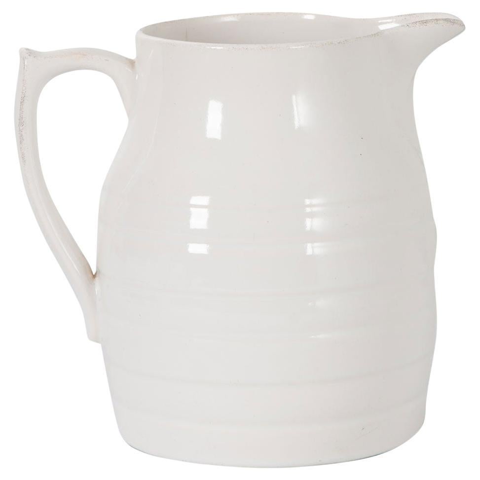 English Early 20th Century Ironstone Pitcher