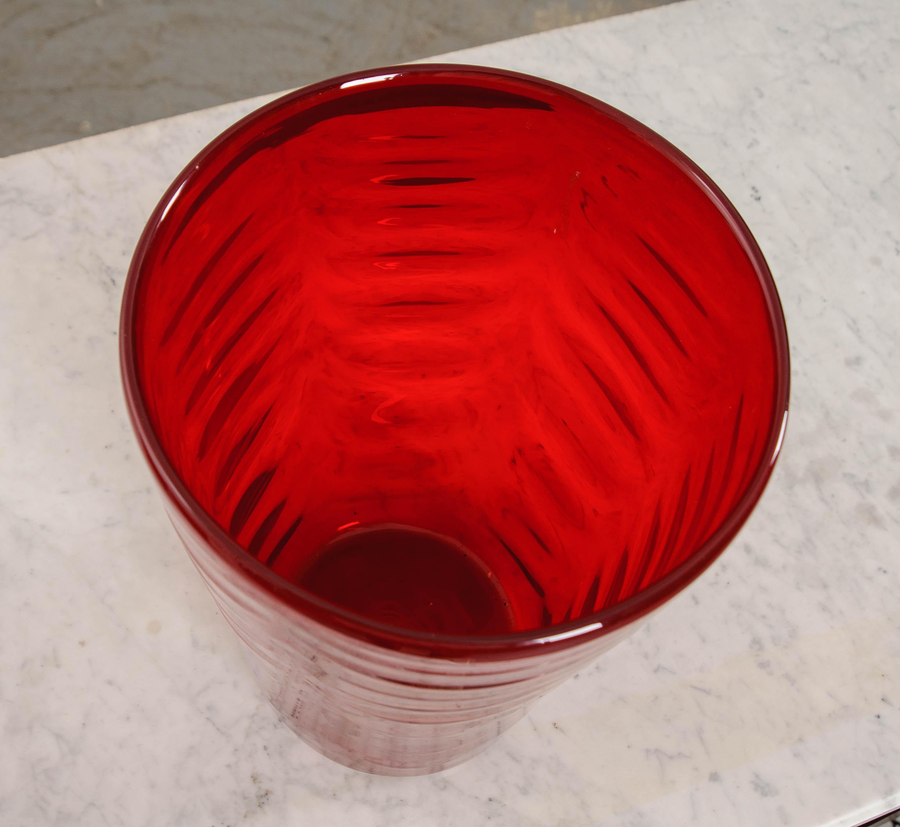 Other English Early 20th Century Red Glass Vases For Sale