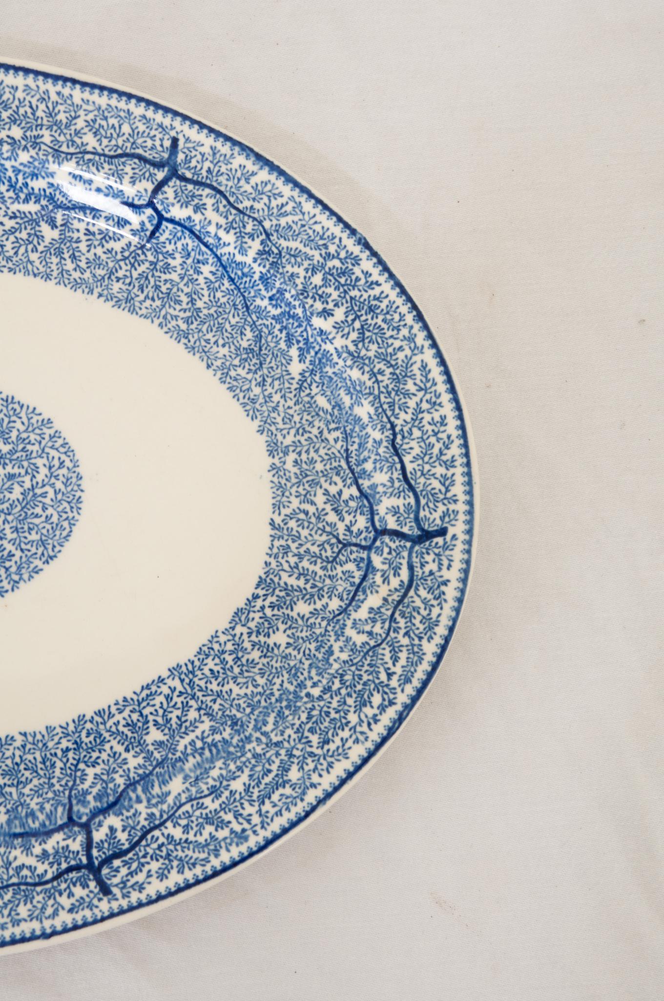 Fired English Early 20th Century Wood and Sons Fibre Platter