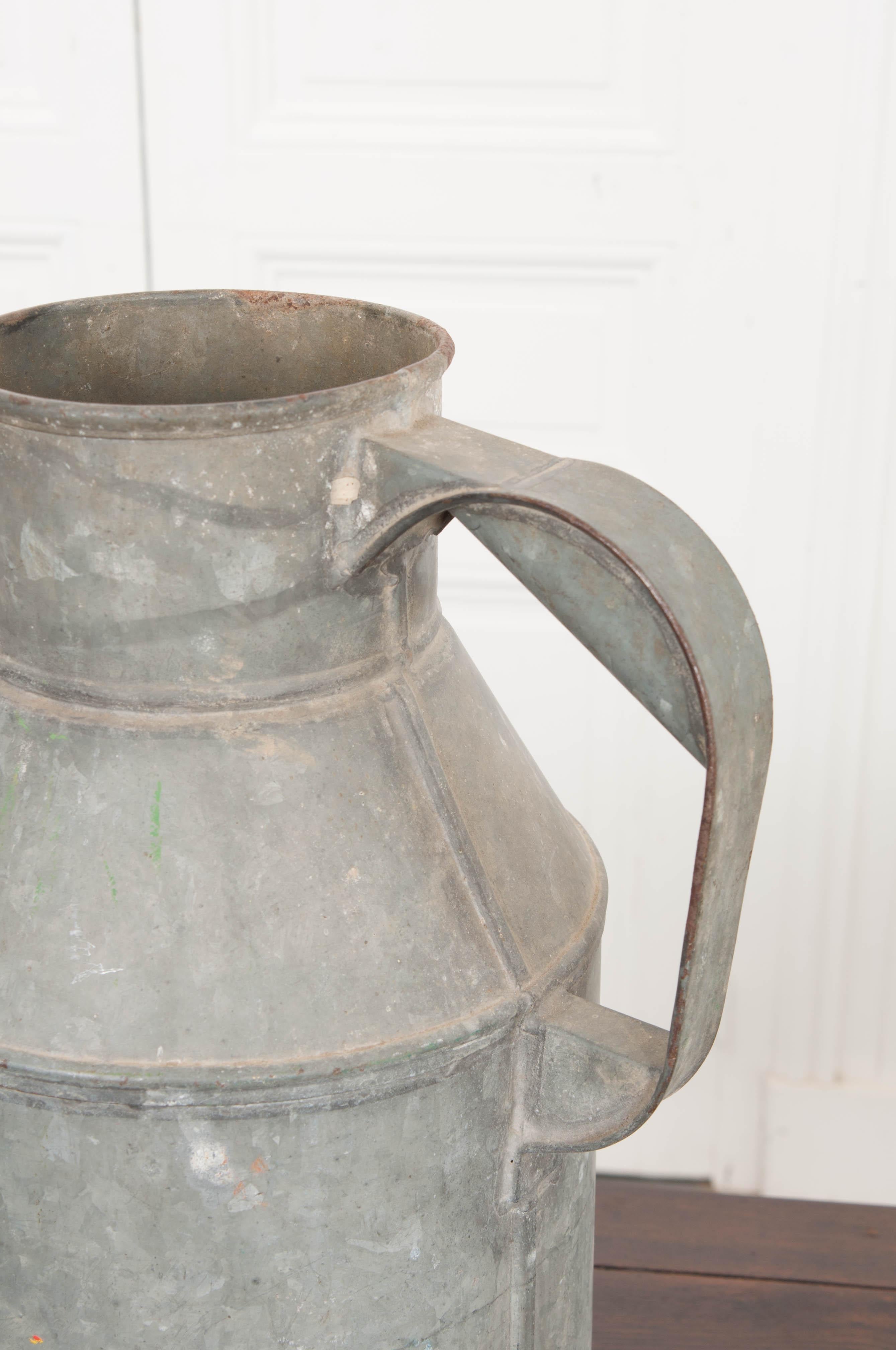English Early 20th Century Zinc Watering Can 3