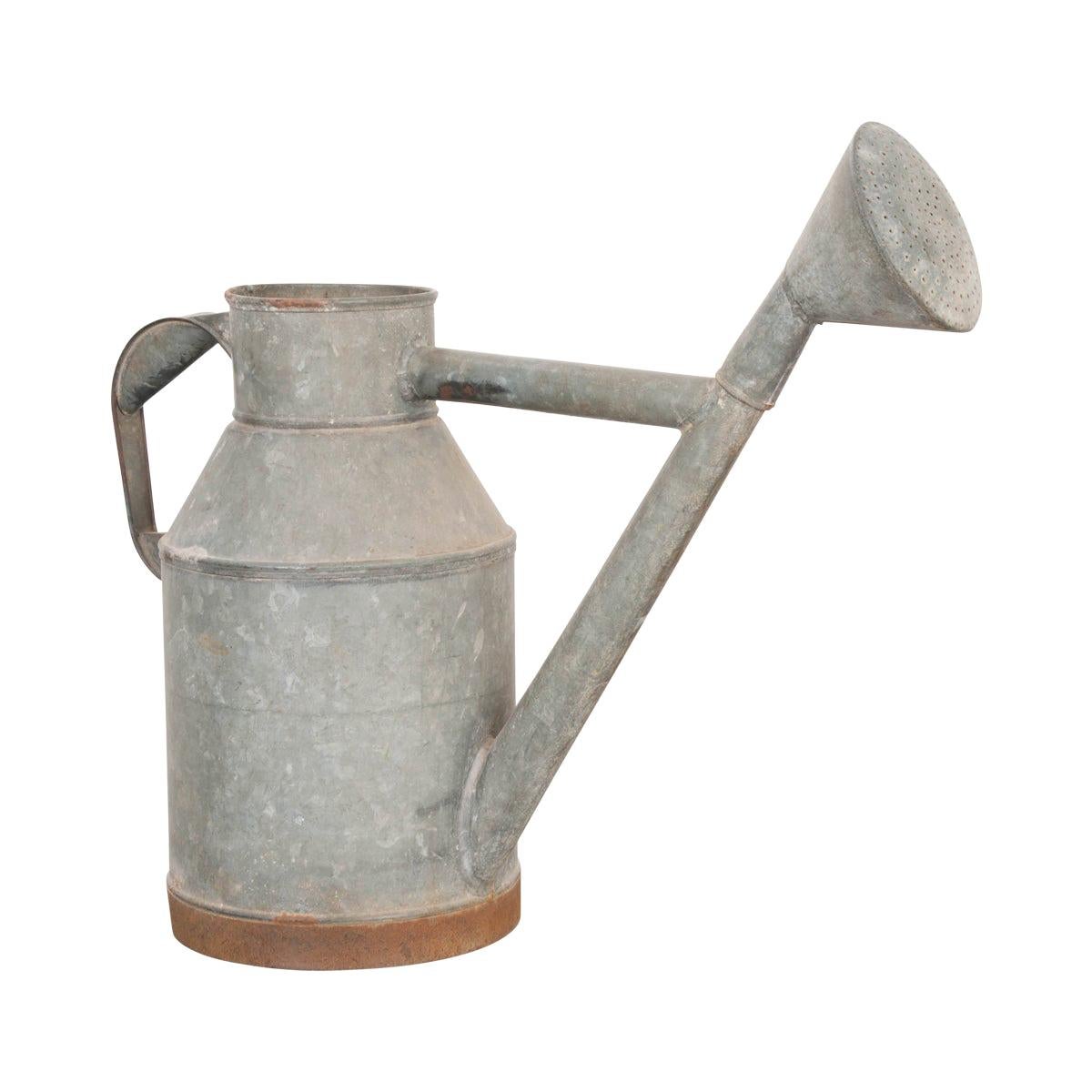 English Early 20th Century Zinc Watering Can
