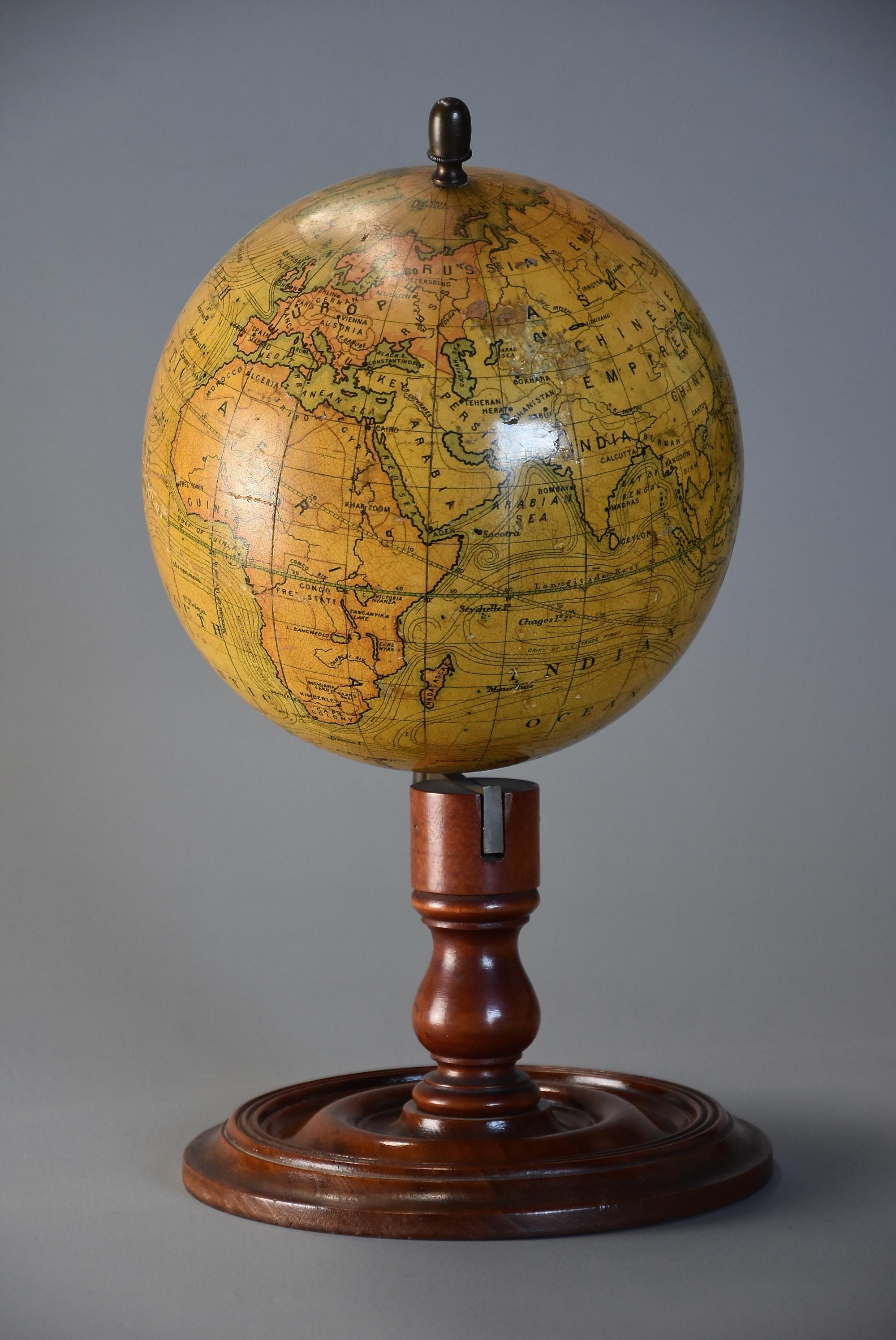 Anglais Globe de table éducatif anglais par E.J. Arnold & Sons Ltd. Leeds en vente